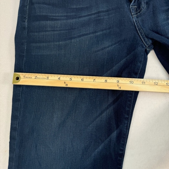 7 For All Mankind Relaxed Straight Leg Jeans Mens Size 33 Dark Blue Mid Rise - Picture 11 of 13